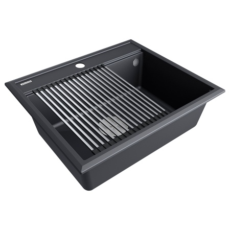 Мойка STEPIA 60, IT-GRANIT, PM115951-AN, антрацит, 590х510, Paulmark