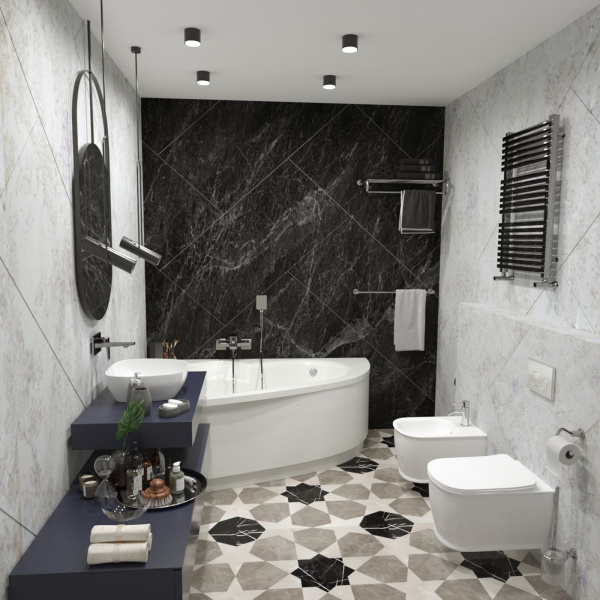 Комплект 2 в 1 Lavinia Boho Bell Pro 21031001, подвесной безободковый унитаз,сиденье,биде