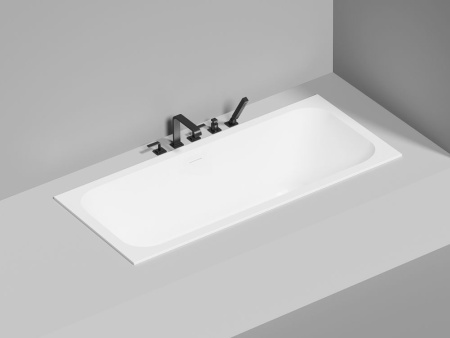 Ванна встраиваемая Salini ORLANDA AXIS KIT 170x75, S-Sense, матовый белый 103313M