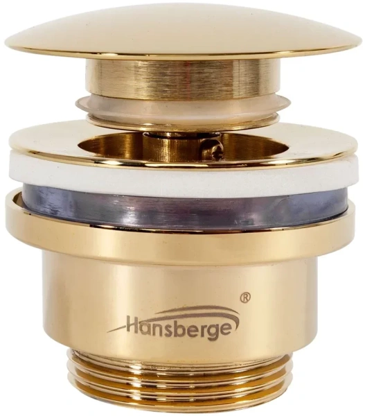 Донный клапан для раковины Hansberge H107 Золото