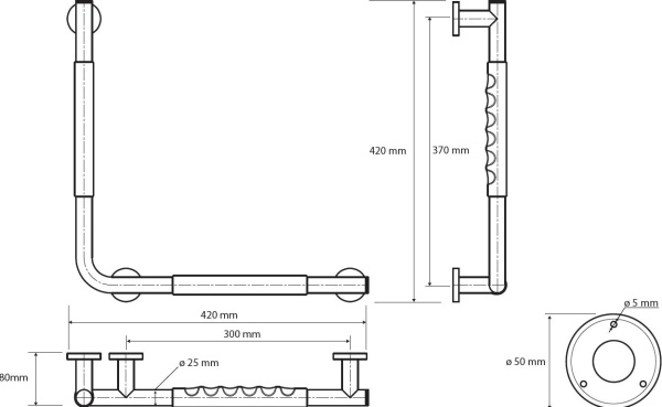 Поручень Bemeta Omega R 104507731