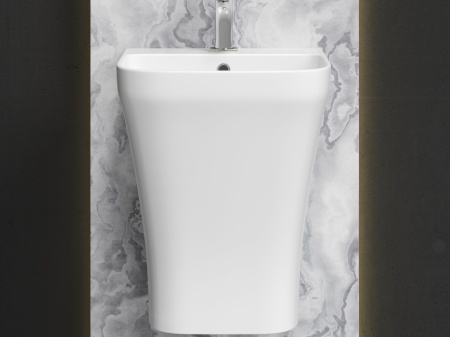Раковина моноблок подвесная Ceramicanova DION, белый, CN6067
