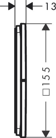 Клапан для скрытой установки Hansgrohe ShowerSelect Comfort S. 15573000. хром 15573000