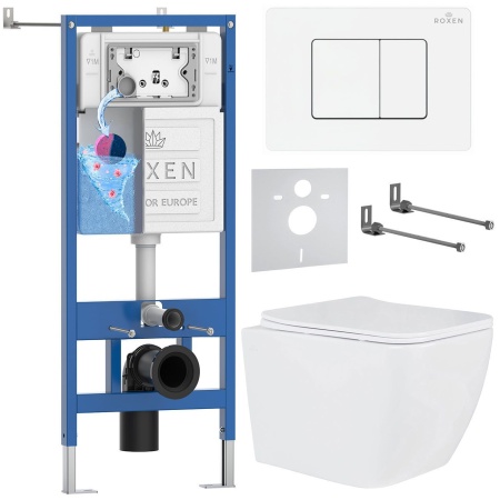 Комплект 6 в 1 RoxenBath StounFix Dual Fresh 868530 (состоит из: 710200, Steel 420280WM, 530135-01)