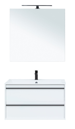 Мебель для ванной Aquanet Lino 90 белый матовый