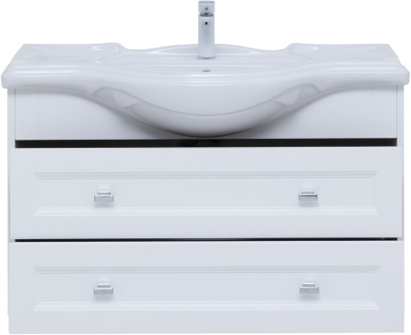 Тумба под раковину Aquanet Монте 85 белый матовый