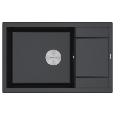 Мойка FLUGEN 60, IT-GRANIT, PM317850-BL, черный гранит, 780х500 мм, Paulmark