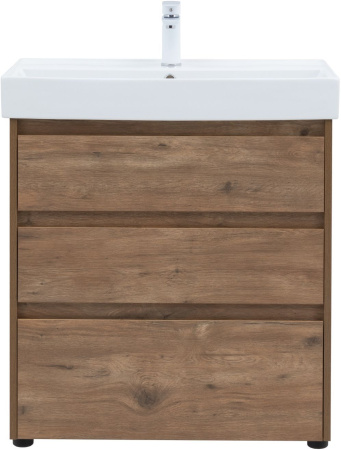 Тумба под раковину Aquanet Nova Lite 75 дуб рустикальный (3 ящика)