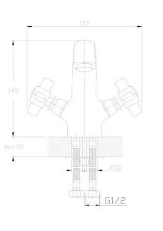 Смеситель для раковины Haiba HB1018