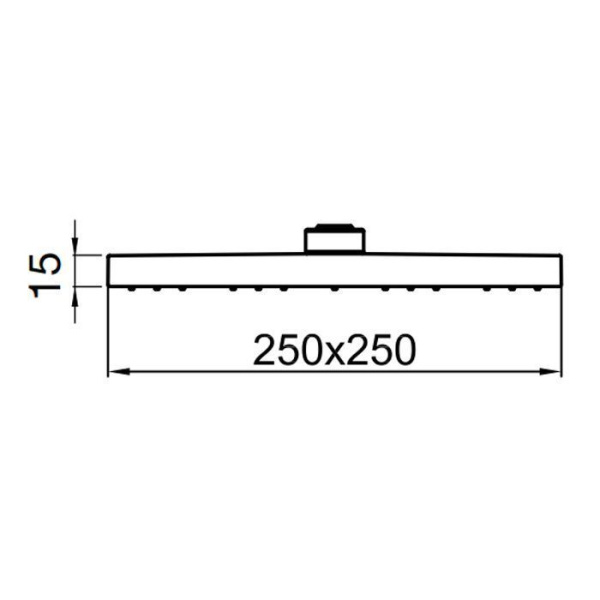 Верхний душ Webert Comfort AC1012015STEEL, хром