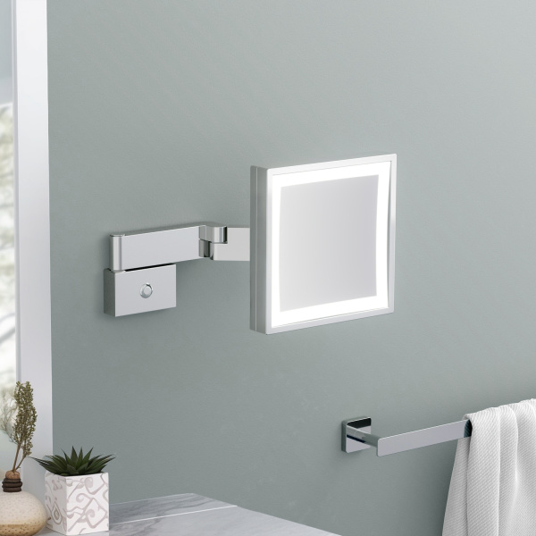 Зеркало косметическое с подсветкой TIMO Selene 10076/00, хром