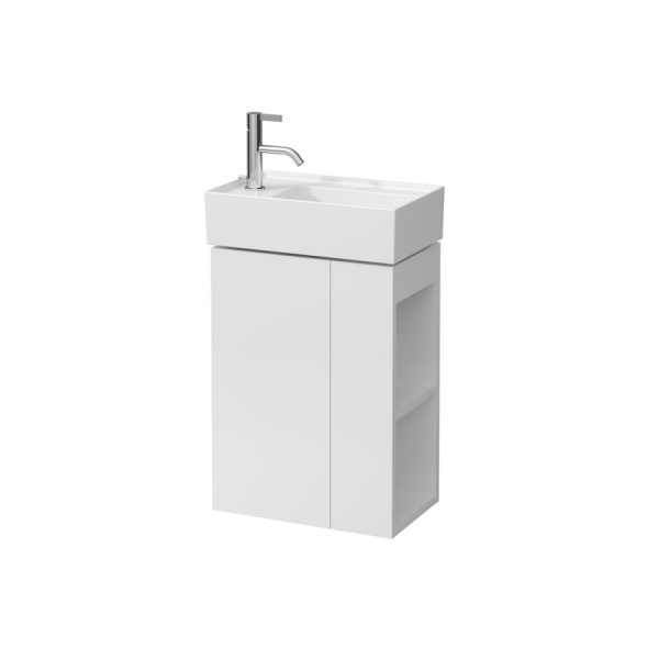Подвесная раковина Kartell by laufen 46х28х12 см, отверстие для смесителя слева, скрытый слив-перелив, SaphirKeramik 8.1533.5.000.111.1