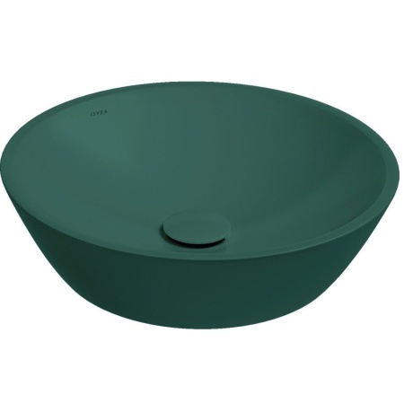 Раковина ISVEA SistemaY Soft накладная 450*450*120 цвет изумрудный матовый 10SY66045SV-2P