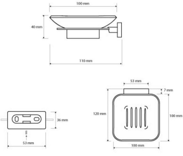 Мыльница для ванной Bemeta Niki 153108022
