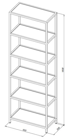 Стеллаж Allen Brau Liberty 60 1.33006.BB черный браш