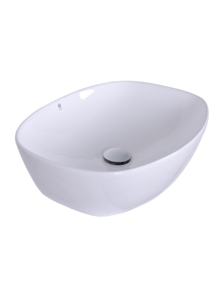 Раковина накладная Orange B08-500W санфарфор, белый глянец