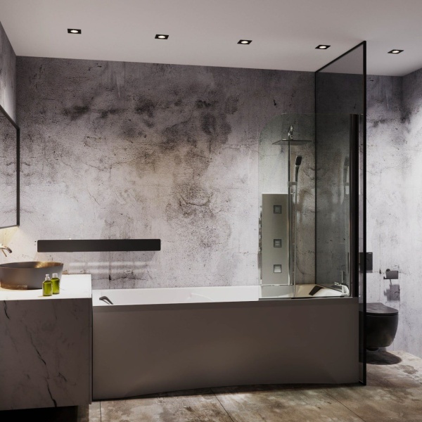 Душевая шторка RoxenBath Brimen 52010-80B (80*140)