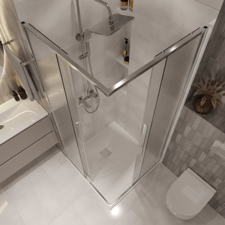 Душевое ограждение  Niagara Nova  NG-3623-34 (90*90*195) квадрат, двери раздвижные