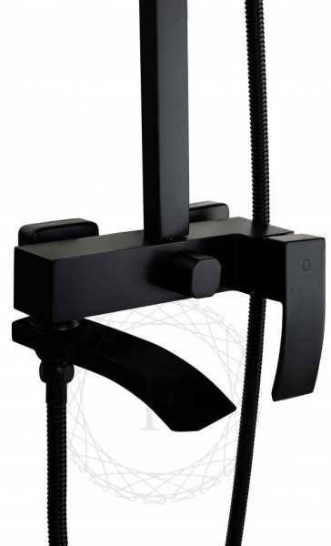 Душевая система FILARETE Waterfall FL2010 (Черный матовый)