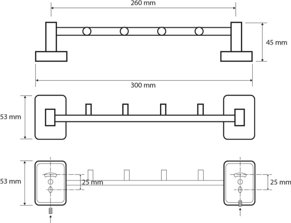 Крючок для полотенец Bemeta Niki 153105112