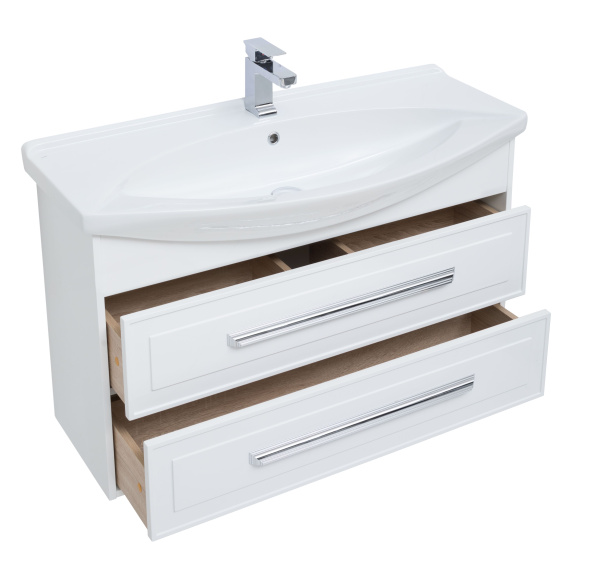 Тумба под раковину Aquanet Остин 105 белый (под раковину Стиль)