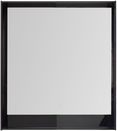 Зеркало Aquanet Милан 80 LED черный глянец