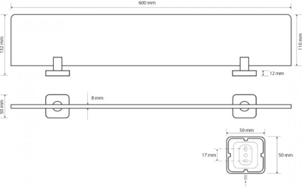 Полочка Bemeta Tasi 154102242