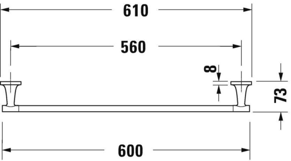 Полотенцедержатель Duravit Starck T 610 0099421000