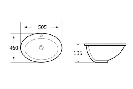 Умывальник RoxenBath Tiera 570150