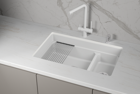 Мойка для кухни Granula Kitchen Space 7304iU арктик, 73х45 см, прямоугольная