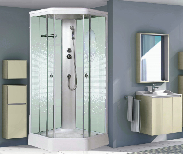 Душевая кабина Niagara Ultra NG-2306-01 90х90х220, низкий поддон 16 см, стекло мозаика