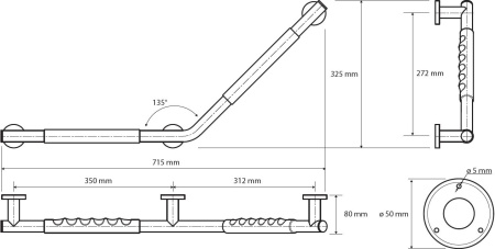 Поручень Bemeta Omega L 104507701