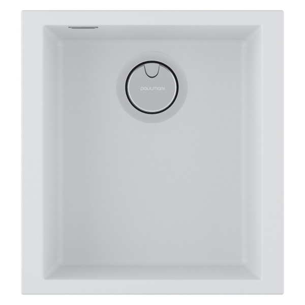 Мойка NEO CLASSIC 41, ACRYSTONE, PM964144-WH, WHITE, 410х435 мм, Paulmark