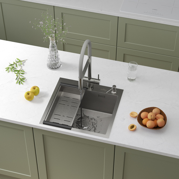 Кухонная мойка Roxen Snake 50 (текстурное покрытие)