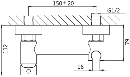 Смеситель с гигиеническим душем Shevanik S107H
