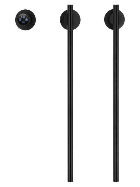 Полотенцесушитель электрический встраиваемый WONZON & WOGHAND, Черный матовый (WW-A362-MB)