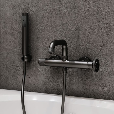 Смеситель для ванны графит IDDIS Grange GRAGMR2i02