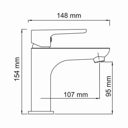 Смеситель для умывальника WasserKRAFT Leine 3504