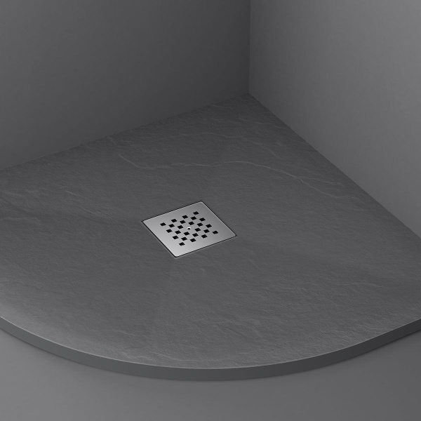 Поддон для душа из искусственного камня Vincea VST-4SQ9090A, 900*900*25, антрацит