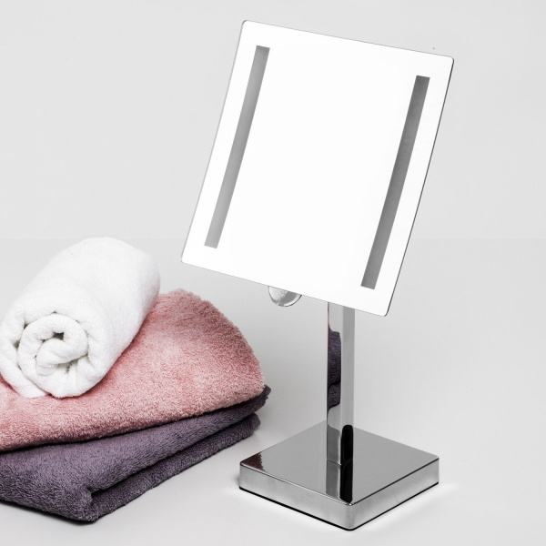 Зеркало с LED-подсветкой, 3-х кратным увеличением WasserKRAFT K-1007