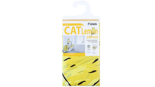 Штора для ванной Fixsen Cat, FX-2515