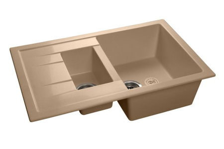 Кухонная мойка GranFest QUADRO Q-775KL топаз