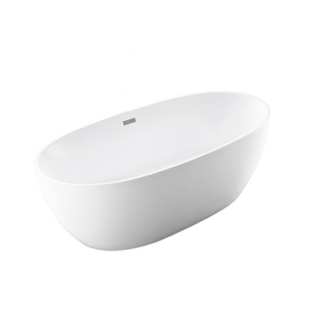 Ванна акриловая Vincea VBT-405-1600, 1600*780*580, цвет белый, слив-перелив в комплекте, хром