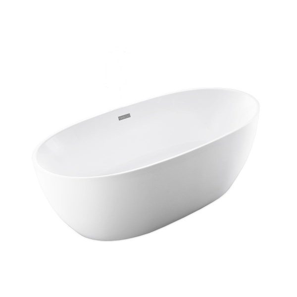 Ванна акриловая Vincea VBT-405-1700, 1700*800*580, цвет белый, слив-перелив в комплекте, хром