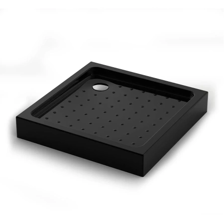 Душевой поддон квадратный Veconi Tezeo Acrylic TZ-52B, 1000x1000x150, акрил, черный
