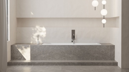 Ванна встраиваемая Salini CASCATA 170x70 покраска по RAL полностью, S-Sense, матовый 104413MF