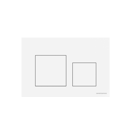 Кнопка смыва Balance, клавиши Square, цвет белый глянцевый, CN12-002W
