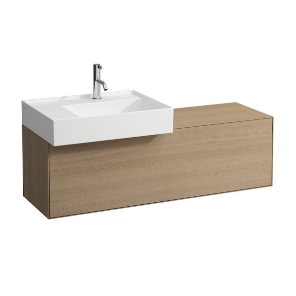 Подвесная раковина Kartell by laufen 60х46х12 см, без перелива и отверстия для смесителя, SaphirKeramik 8.1033.4.000.112.1