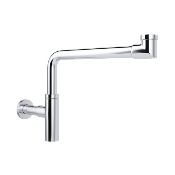 Раковина для ванной Wellsee Calin 201000996 в наборе 3 в 1: овальная раковина белого глянцевого цвета, сифон, донный клапан в цвете хром