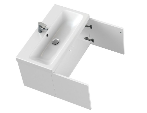 Тумба под раковину подвесная Cersanit COLOUR 80 для COMO 80 белый, SP-SZ-COL-CM/COL/80